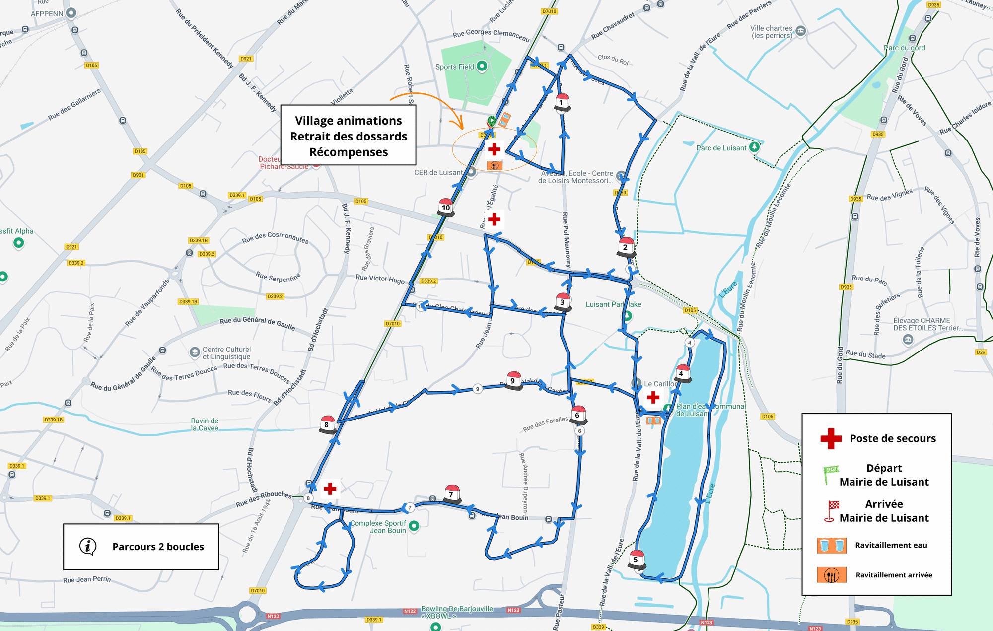 Parcours 21,1 km Allure Challenge 2026